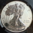 2012-s Reverse Proof Sf 25th Anniv Silver Eagle Set  1 Ngc Black Label Proof 70