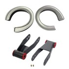 2 -2  Lift Kit Adjustable Leveling Shackles Coil Spacers For 98-12 Ranger 2wd