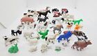 Vintage Marx unbranded Farm Animals Farmer Toy Plastic Figures Lot Of 50