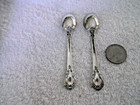 3 Gorham Chantilly Sterling Silver Pcs   Small Fork  2 Demi Spns  34g Light Mono