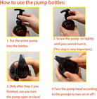 4 Pack 16 Oz Empty Plastic Pump Lotion Bottles With 1 Pen  Labels   Silicone Fun