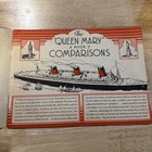 C1936 Vg  Cunard White Star Line Queen Mary  comparisons    Brochure 20 Pages
