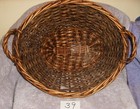 Vintage New Brown Wicker Basket With 2 Handles 15  X 12  X 7  Handy 39