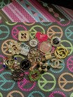 Lot Of16   Hermes  Dior   Gucci Cc  Lv  Gold  Tone 15-29mm  Zipper Pull 