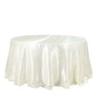 132  Ivory Satin Round Tablecloth Wedding Party Table Linens Party Decorations