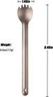 Ultralight Long Handle Titanium Spork Camping Hiking Backpacking Tableware