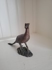 Vintage Avon 1986 Bronze Pheasant Statue Collectibles Sculpture Paper Weight 
