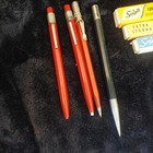 Vtg Scripto Lot Mechanical Pencils And Erasers Lead Refills And Replacement   