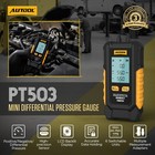 Digital Manometer Gas Pressure Tester Dual Port Hvac Tester Differential Gauge