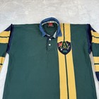 Canterbury Of New Zealand Rugby Polo Shirt Australia Crest Green Gold Men s L