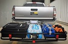 70103 500 Lb  Capacity Steel Hitch Mount Folding Cargo Carrier Mesh Basket