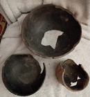 3 Great Antique Ancestral Pueblo Partial Redware Bowls Pots Lot 2
