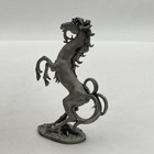 Vtg Perth Pewter Fantasy Style Horse Bucking 1978 Collectible Piece 4 5  Tall