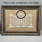 21  Framed Antique Hand-made Floral Blocks Lace Doily Ivory Needlework Silk Mat