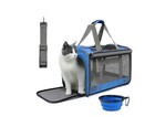 Foldable Soft-sided Cat Carriers Under 25lbs With A Bowl  Mat