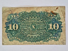 Us 10 Cent Fractional Currency-civil War Era-march 1863-4th Issue -vg