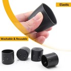    6mm - 120mm Round Plastic End Cap Black caps Tube Pipe Pvc Blanking Cover Cap