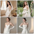 White Opera Gloves For Women  Long Satin Elbow Length Gloves White Long Opera