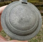 Antique Cut Glass Lidded Beer Stein Engraved Signatures Pewter Lid Dated 1910