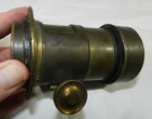 Vintage Brass Camera Lens - Darlot Paris B f    Co  - 4 3 8  Long
