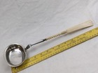 Antique German 800 Silver Punch   Toddy Ladle C1870 Sterling  Coin Great Handle