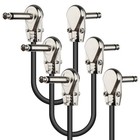 3-pack 6-inch Guitar Patch Cables With Metal Right Angle Plugs For Pedals