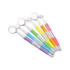 Zirc Dental 50z364n Crystal Hd Mirror Soft Grip  5 Vibrant Assorted 12 pk