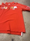 Vtg Fila Mens Scuderia Ferrari F1 Racing Team Vodafone Shell Polo Shirt Red Sz L