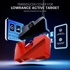 Lowrance Active Target Transducer Cover By Sonar Shield  red 
