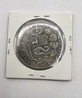 Peru 1924 Un Sol Silver circulated 