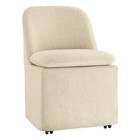 Chita Upholstered Dining Chairs With Casters washable Cover Modern Dining Chairs
