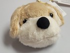 Fao Schwarz Plush Puppy   Dog Head Keychain   Bag Charm  2023  Brand New Usa