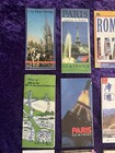 Travel Maps  Lot Of 13  Vintage  Paris  Vienna  Athens  Barcelona  80   s  90 s