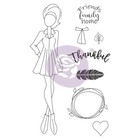 Julie Nutting  clair  Doll Cling Stamp Prima Marketing Mixed Media 913199