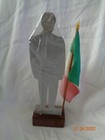 Mexican President Adolfo L  pez Mateos Cardboard Cut-out Figure W  Flag 1950-60s