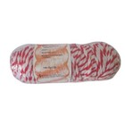 Vtg Twisted Red   White Poly-olefin Fiber For Macrame 100 Yds 6mm