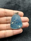 Amazing Rare Ancient Blue Roman Glass Pendant With Patina