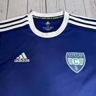 Sporting Kc Kansas City Jersey Mens Medium Adidas Mls Soccer Navy Blue Aeroready