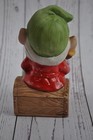 Vintage Homco Ceramic Christmas Elf Gnome Santa Helper North Pole 5406
