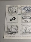 Vintage Lone Ranger Animation Production Storyboard Art 80   s Cartoon Story Board