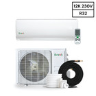 Bravo Roma 1 Ton Mini Split 12 000 Btu Ac   Heat Pump R32 16 Seer 13ft Kit