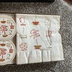 Contempo Coffee Time Coasters And Napkins Vintage