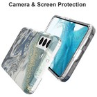 For Samsung Galaxy S22ultra s22 s22  Shockproof Marble Pattern Rubber Case Cover