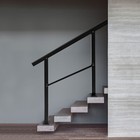 Black Stair Handrail Picket For 1 Or 2 Steps Stair Railing Hand Rail For Outdoor
