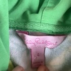 Lilly Pulitzer   Girls Floral Velour Zipper Jacket Sweatshirt Hoodie   Size 4
