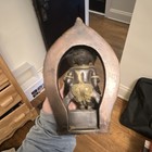 Handmade Brass Hindu Ganesha Statue With Ornate Arch Detailing