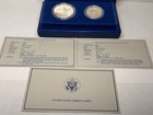 1986-s Statue Of Liberty 2-coin Proof Set Silver Dollar Half Dollar Ogp Coa
