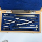 Alvin Drafting Tool Set Vintage W  Germany Engineering Drawing Kit Wood Case