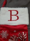 Personalized Stocking Christmas B Sequin Snowflake Custom  New Free Ship
