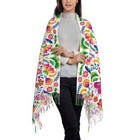 Shawls And Wraps For Women Mexican Floral Soft Large Warm Blanket Scarf For E   
